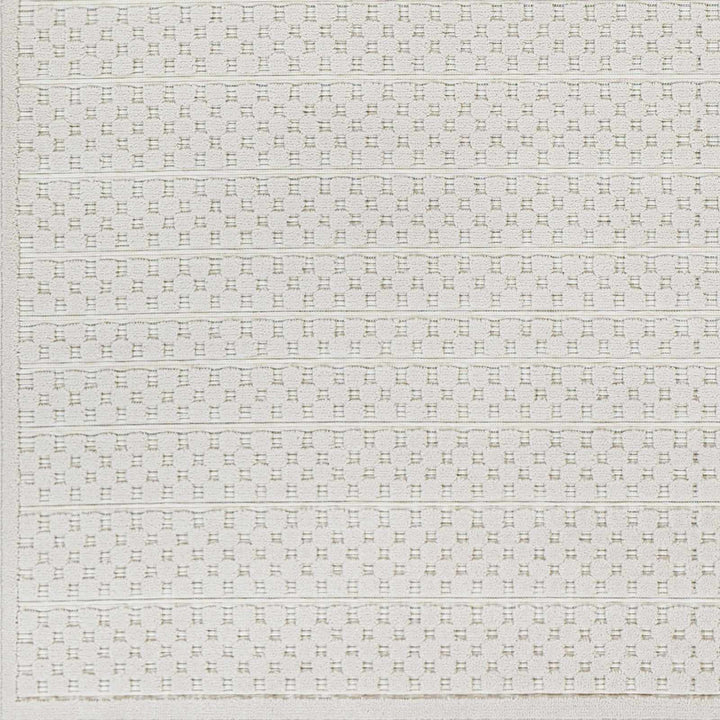 Contemporary Geometrical Ivory And Charcoal Rug - The Rug Decor