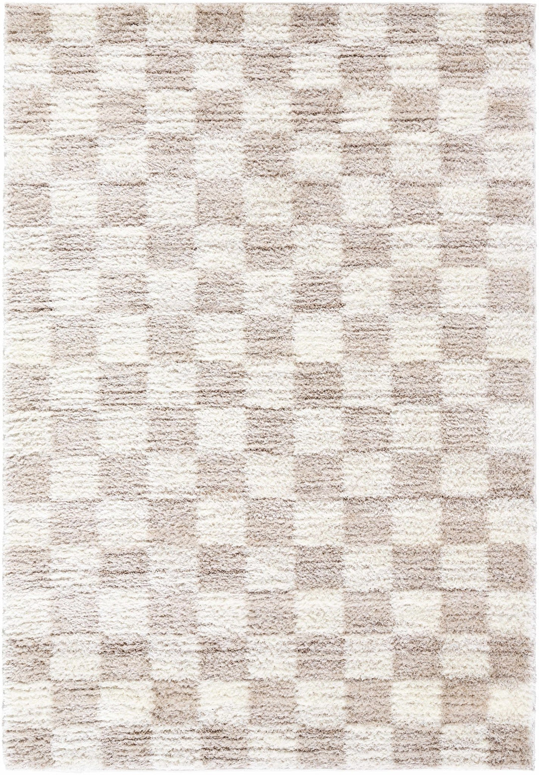 Contemporary Geometrical Style Brown Machine Woven Area Rug - The Rug Decor