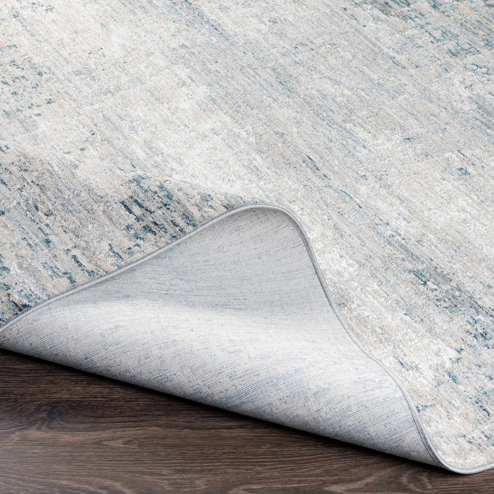 Contemporary Gray And Teal Abstract Design Rug - The Rug Decor