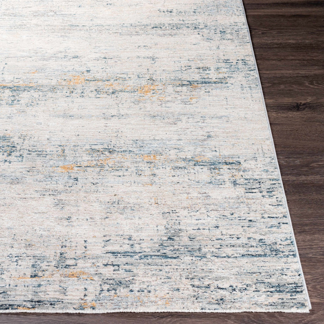 Contemporary Gray And Teal Abstract Design Rug - The Rug Decor