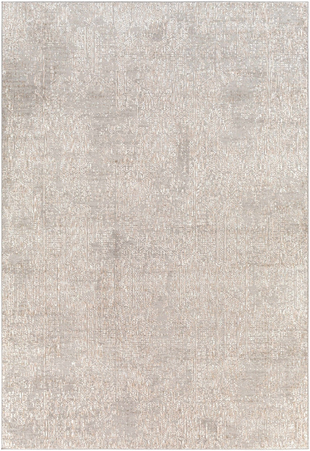 Contemporary Gray Machine Woven Area Rug - The Rug Decor