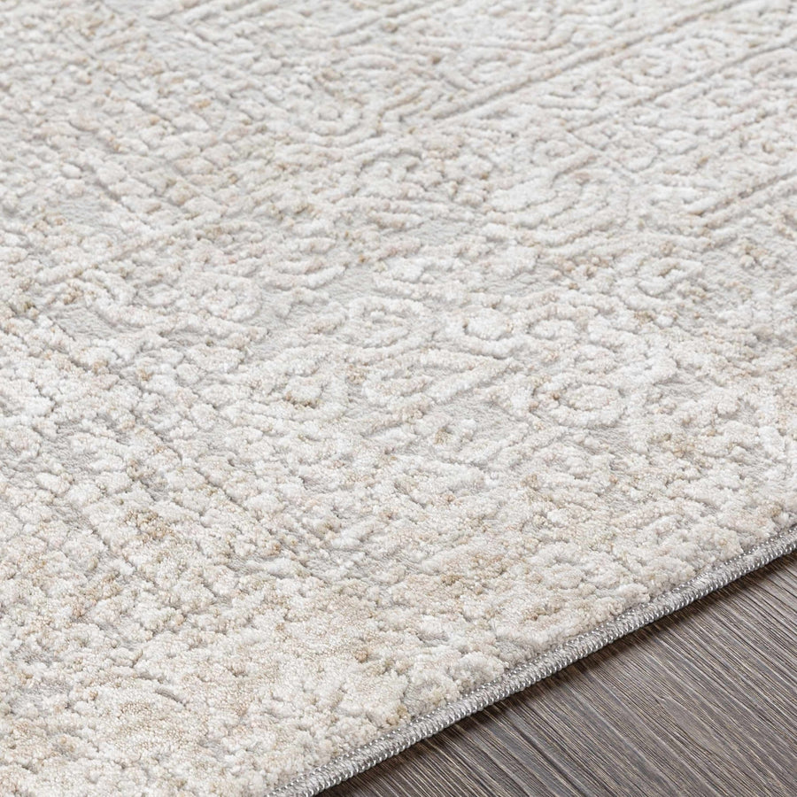Contemporary Gray Machine Woven Area Rug - The Rug Decor