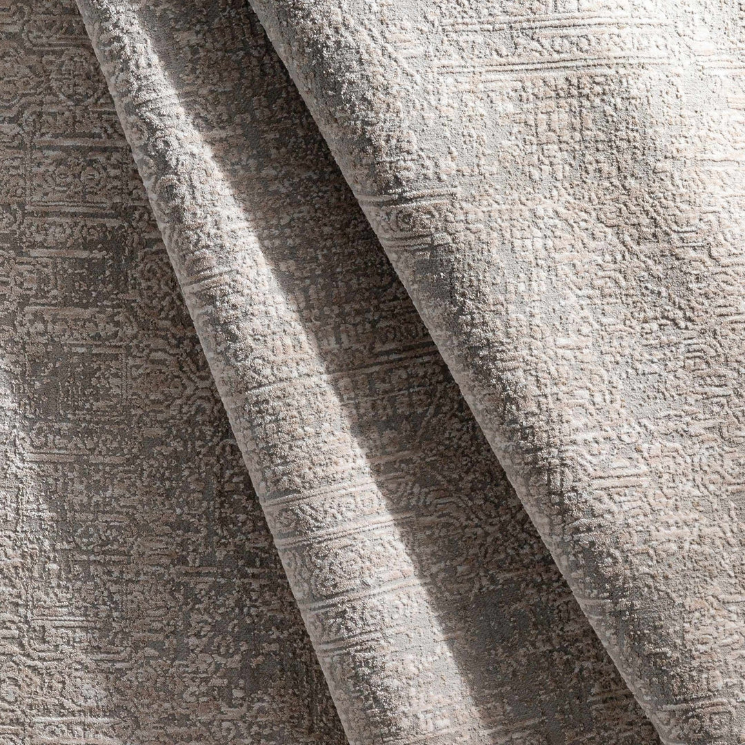 Contemporary Gray Machine Woven Area Rug - The Rug Decor