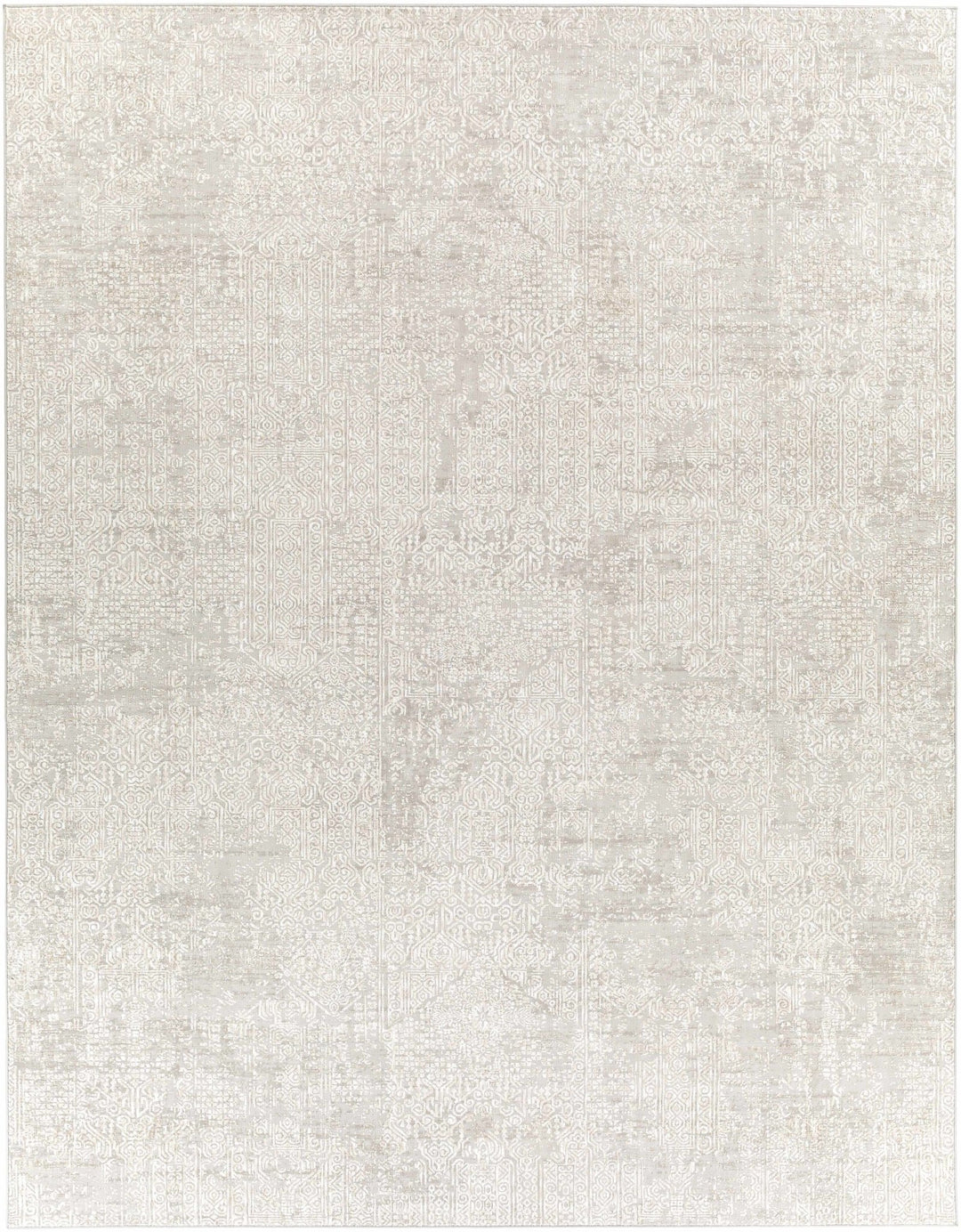 Contemporary Gray Machine Woven Area Rug - The Rug Decor