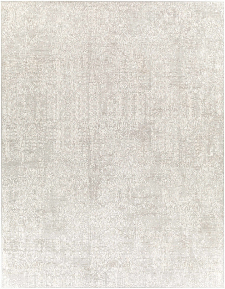 Contemporary Gray Machine Woven Area Rug - The Rug Decor