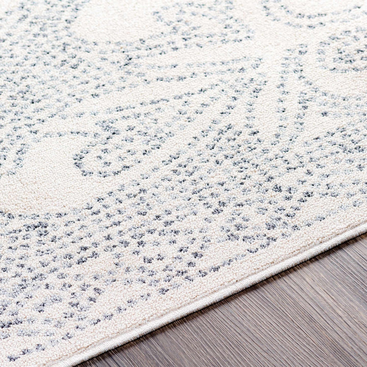 Contemporary Ivory and Charcoal Large Design Area Rug - The Rug Decor