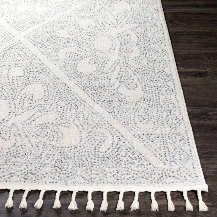 Contemporary Ivory and Charcoal Large Design Area Rug - The Rug Decor
