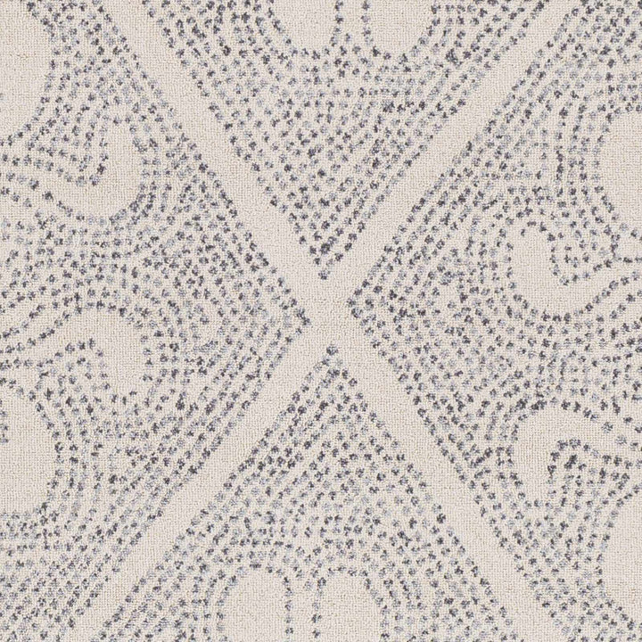 Contemporary Ivory and Charcoal Large Design Area Rug - The Rug Decor