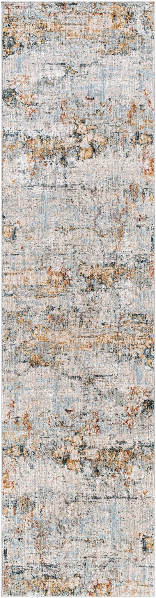 Contemporary Ivory And Gray Machine Woven Rug - The Rug Decor