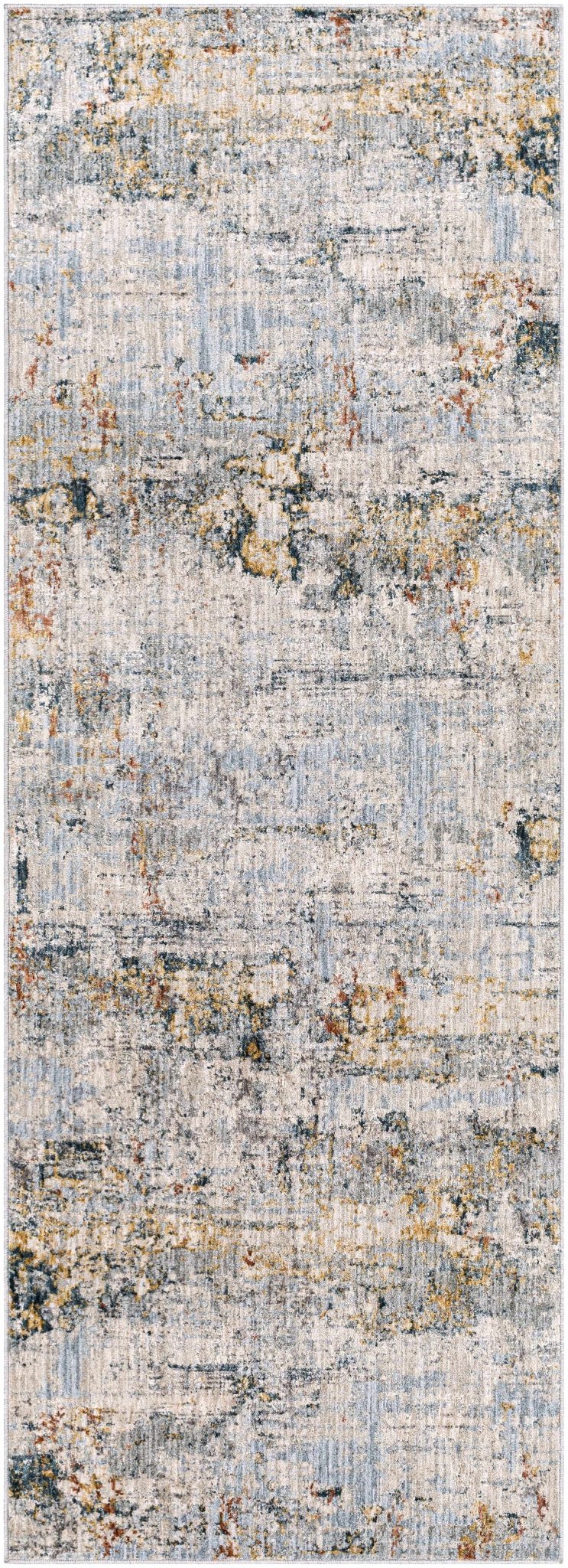 Contemporary Ivory And Gray Machine Woven Rug - The Rug Decor