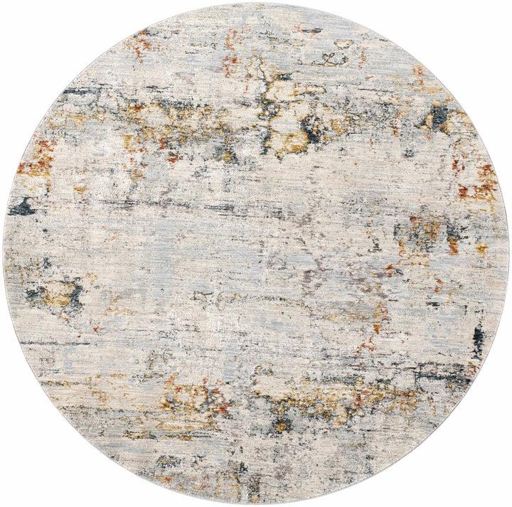Contemporary Ivory And Gray Machine Woven Rug - The Rug Decor