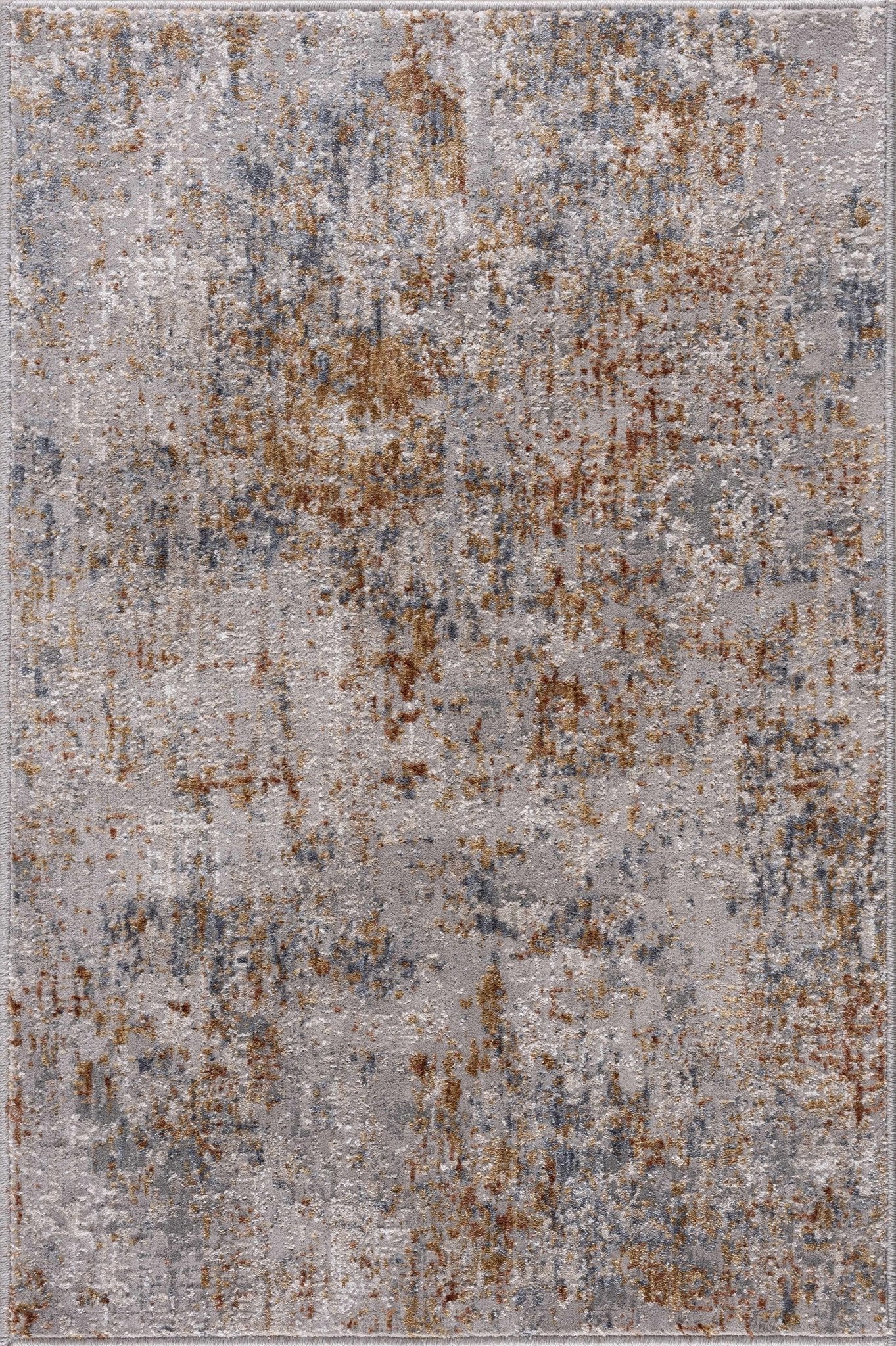 Contemporary Ivory And Mustard Machine Woven Area Rug - The Rug Decor