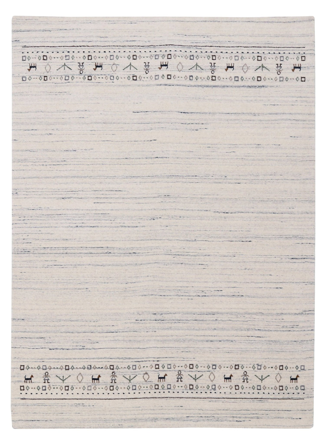 Contemporary Ivory Design Hand Loomed Wool Rug - The Rug Decor