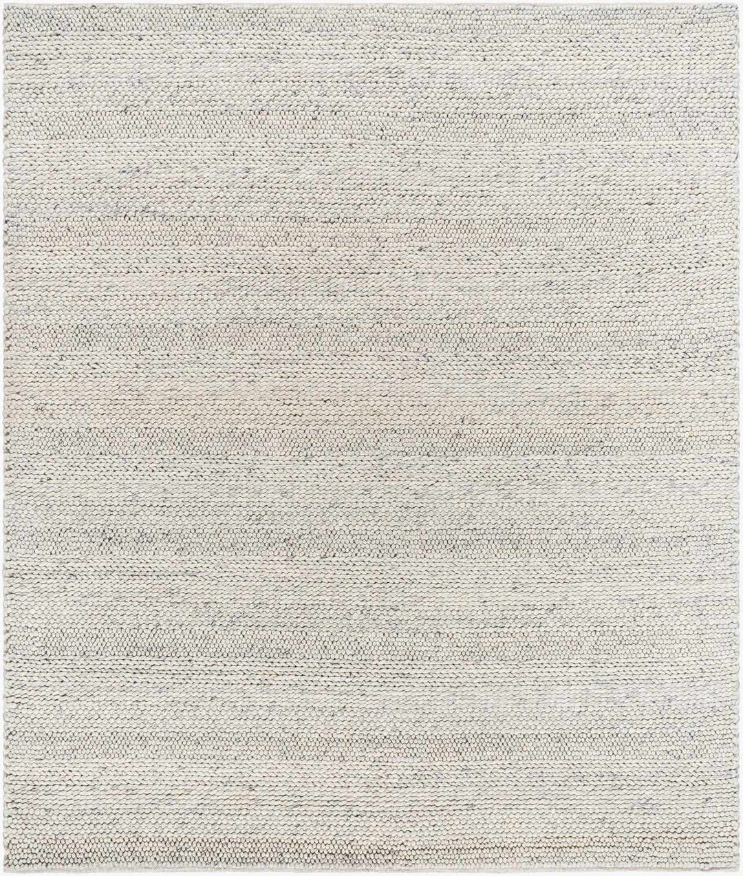Contemporary Ivory Machine Woven Wool Rug - The Rug Decor