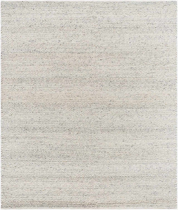 Contemporary Ivory Machine Woven Wool Rug - The Rug Decor