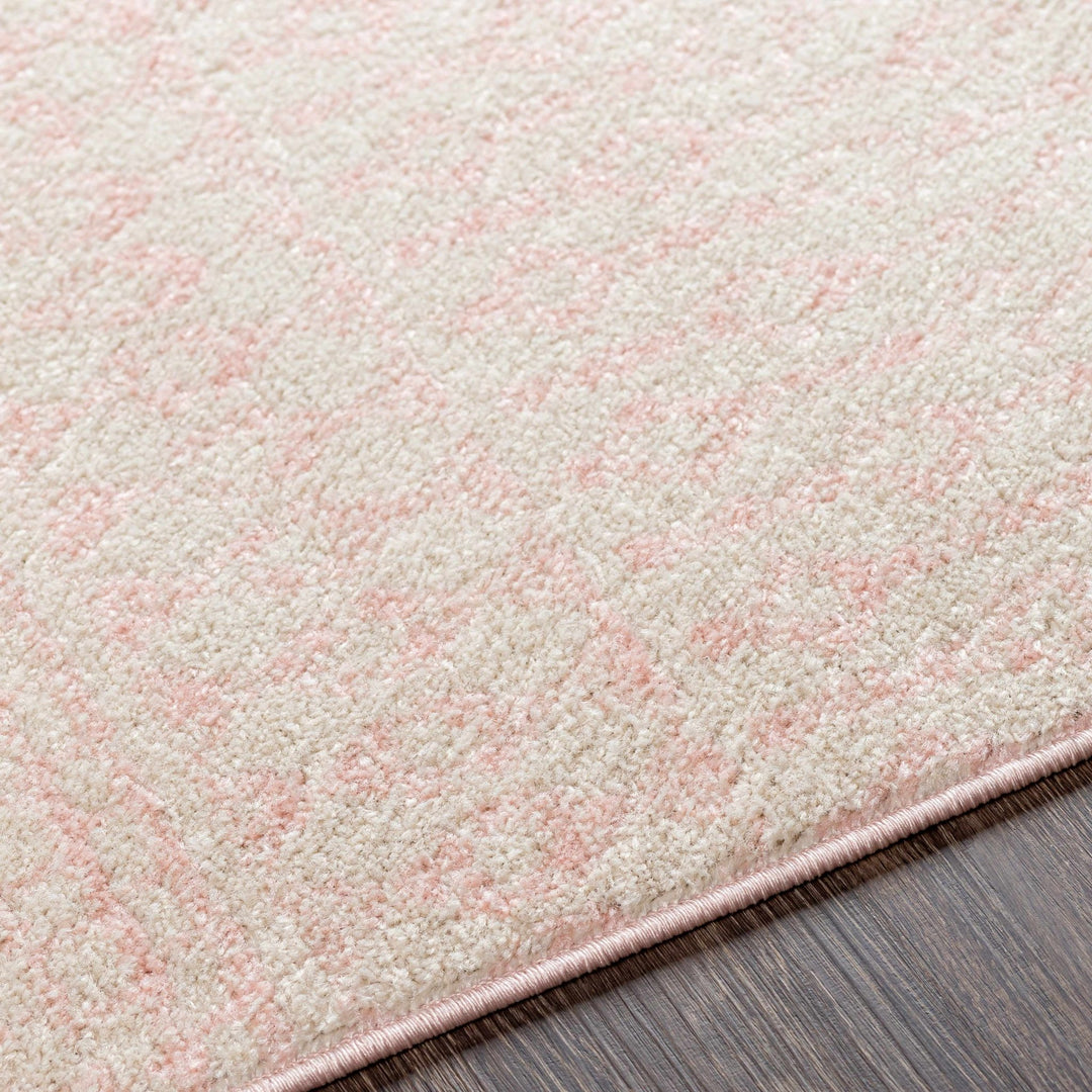 Contemporary Mondern look Ivory and Peach area rug - The Rug Decor
