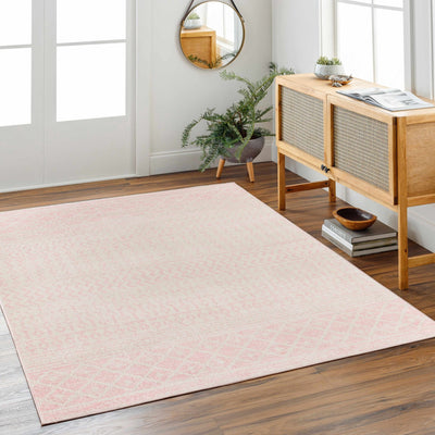 Contemporary Mondern look Ivory and Peach area rug - The Rug Decor