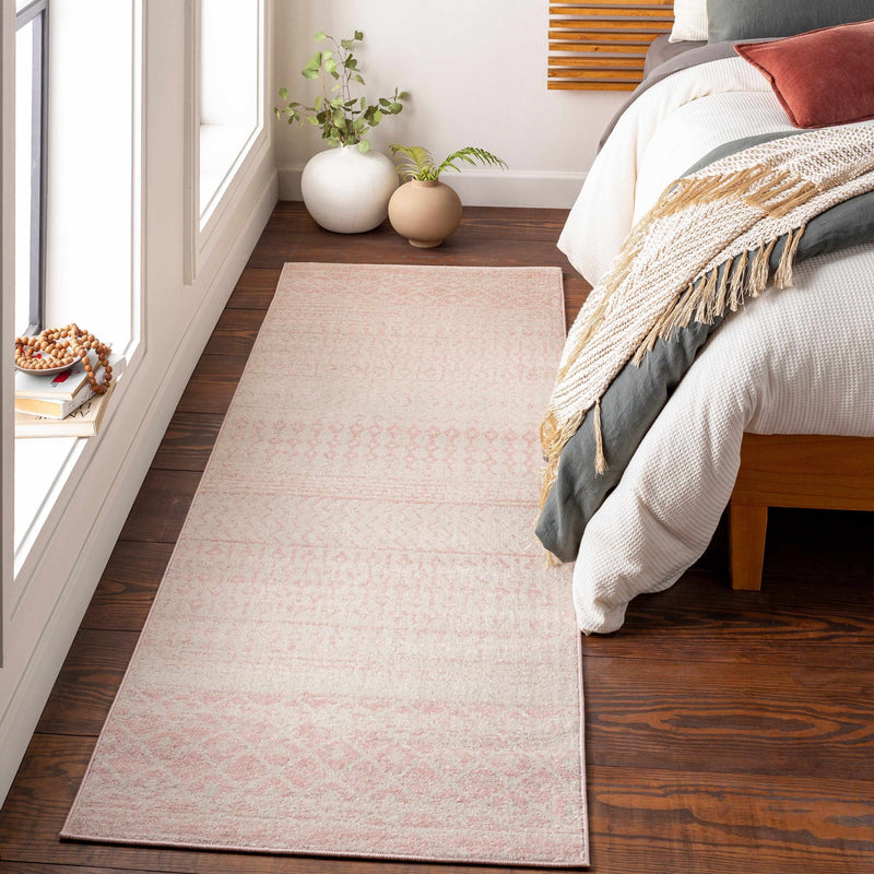 Contemporary Mondern look Ivory and Peach area rug - The Rug Decor