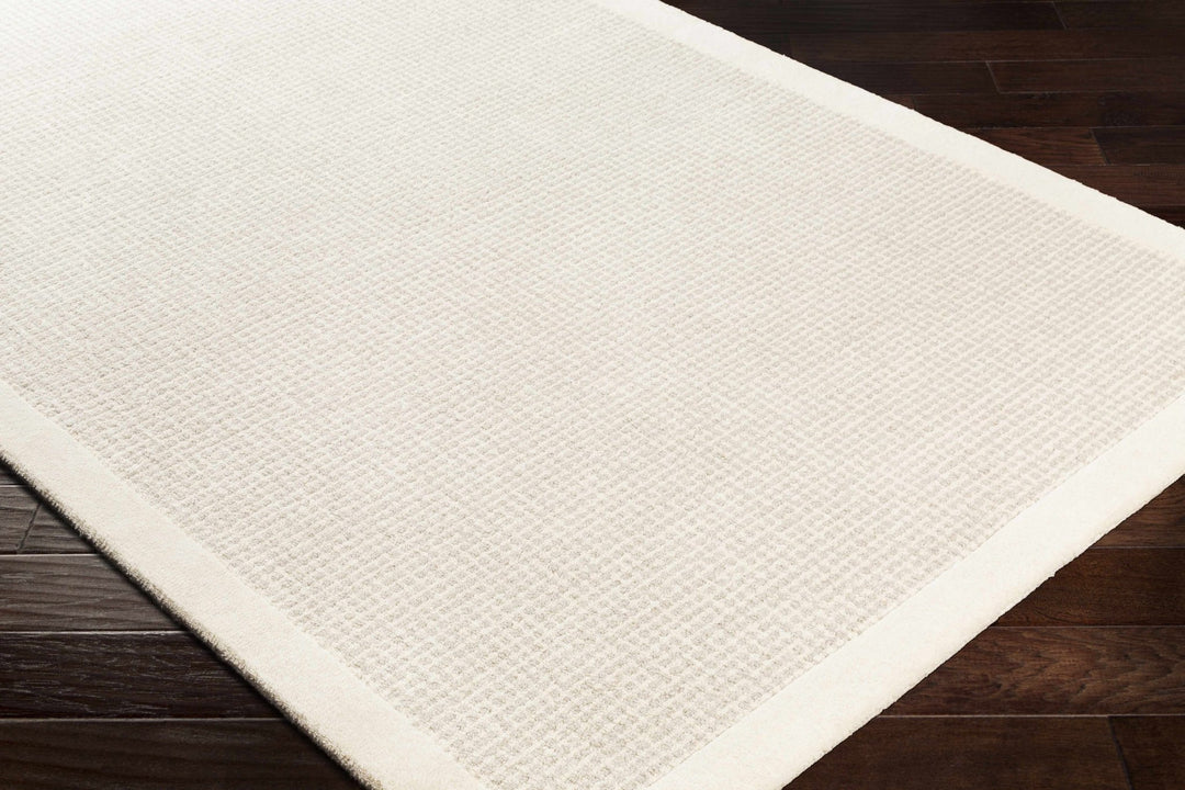 Contemporary Pattern Cream And Gray Hand Tufted Wool Rug - The Rug Decor