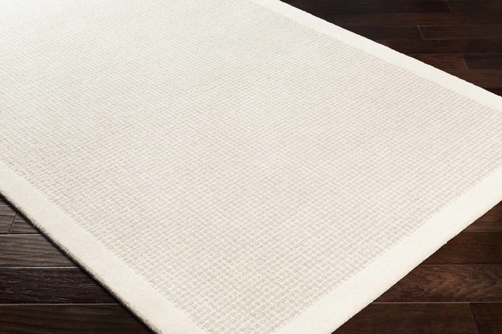 Contemporary Pattern Cream And Gray Hand Tufted Wool Rug - The Rug Decor