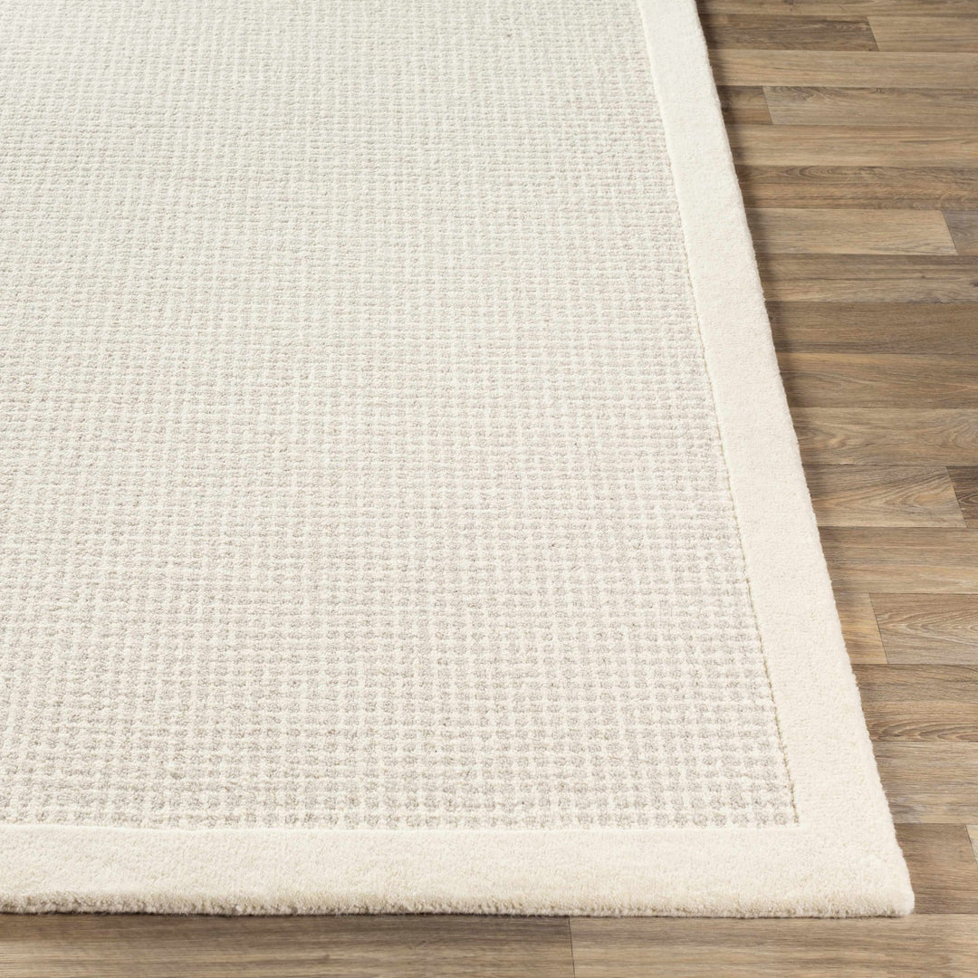 Contemporary Pattern Cream And Gray Hand Tufted Wool Rug - The Rug Decor
