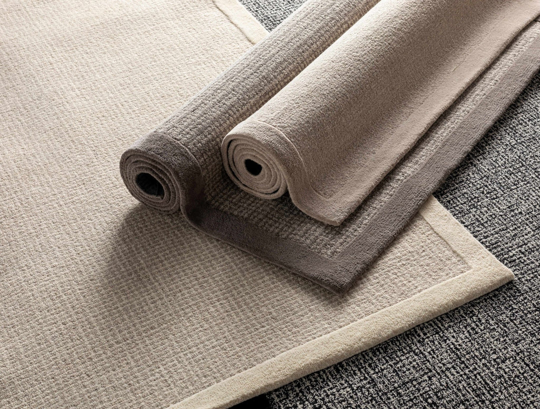 Contemporary Pattern Cream And Gray Hand Tufted Wool Rug - The Rug Decor