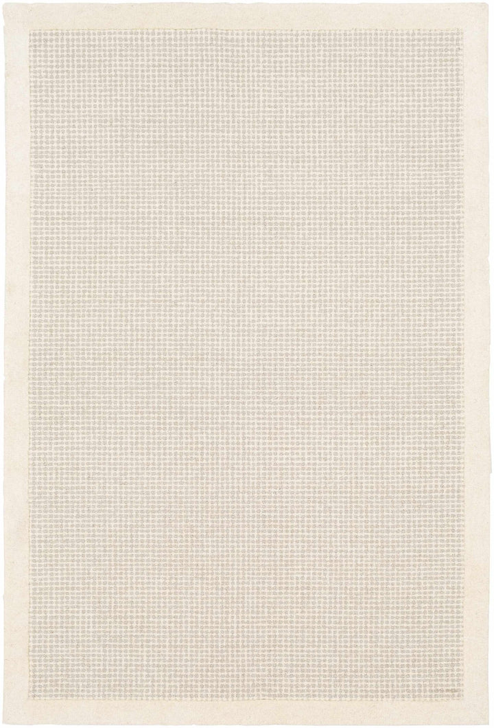 Contemporary Pattern Cream And Gray Hand Tufted Wool Rug - The Rug Decor
