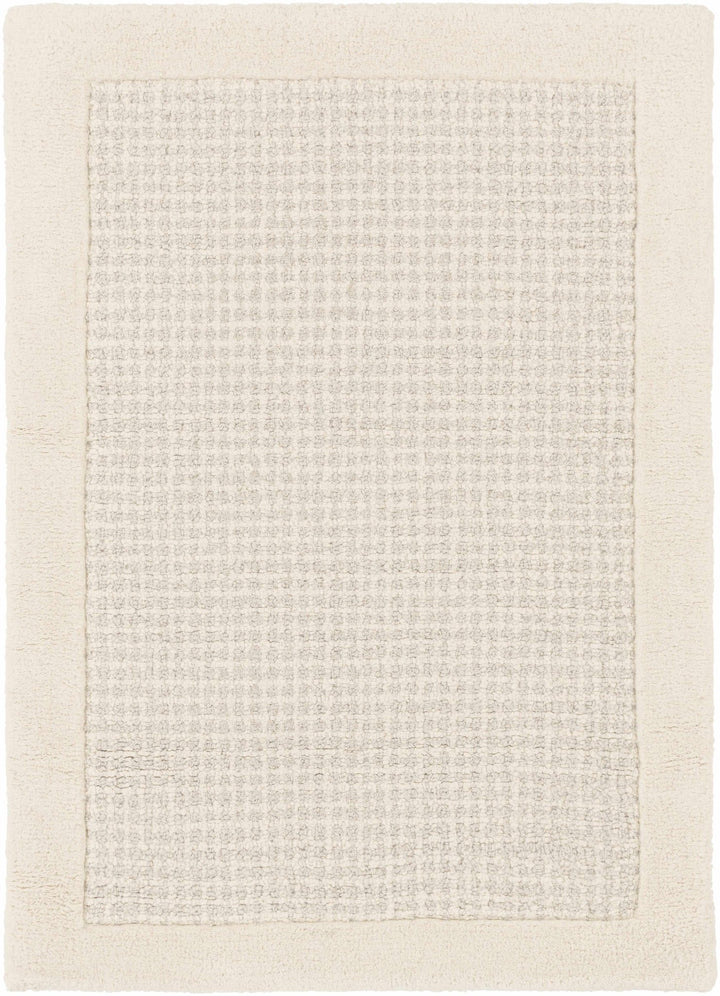 Contemporary Pattern Cream And Gray Hand Tufted Wool Rug - The Rug Decor
