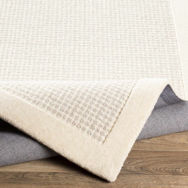 Contemporary Pattern Cream And Gray Hand Tufted Wool Rug - The Rug Decor