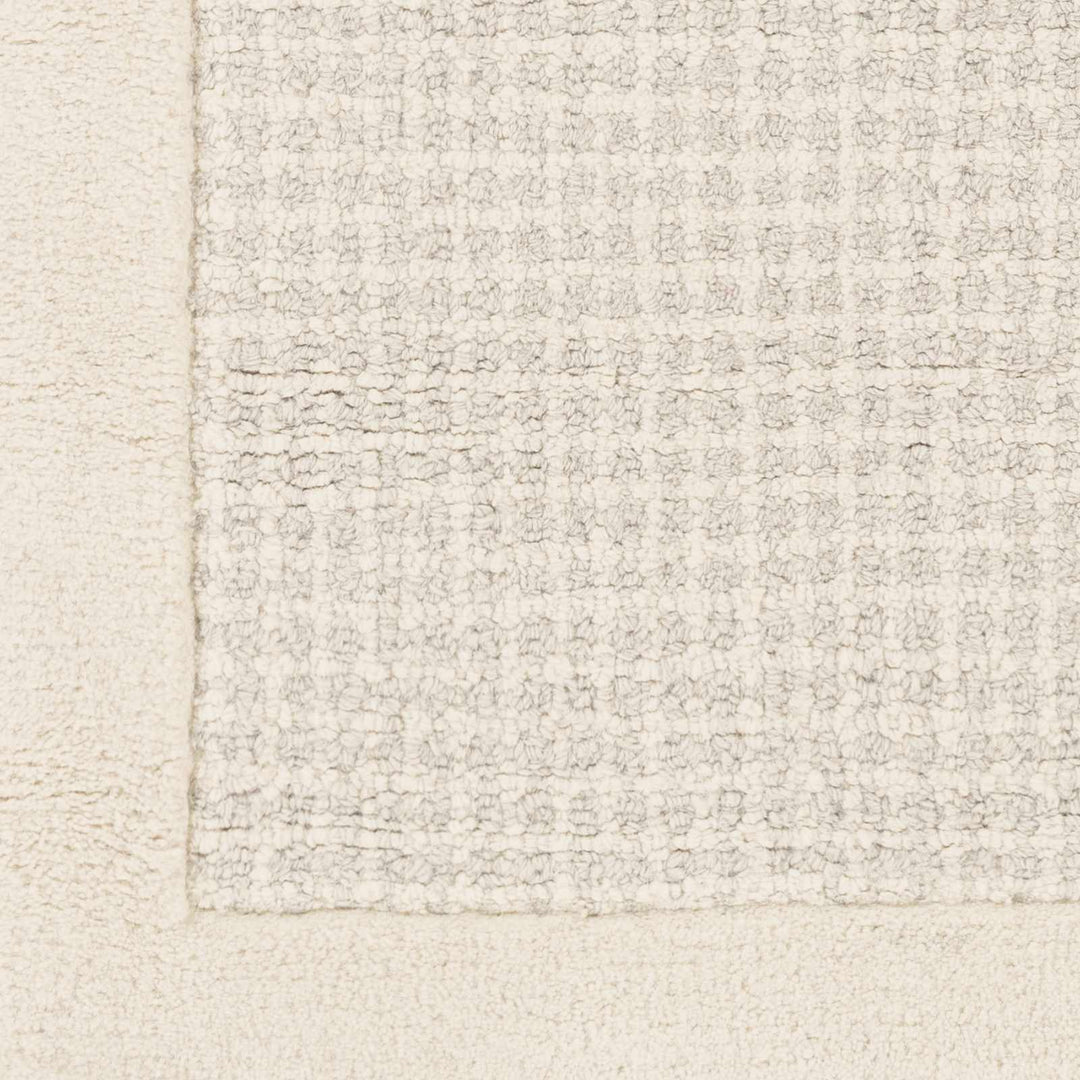 Contemporary Pattern Cream And Gray Hand Tufted Wool Rug - The Rug Decor