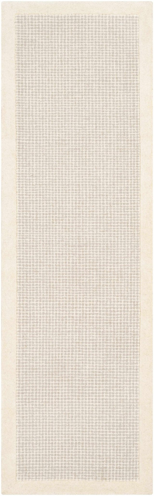 Contemporary Pattern Cream And Gray Hand Tufted Wool Rug - The Rug Decor
