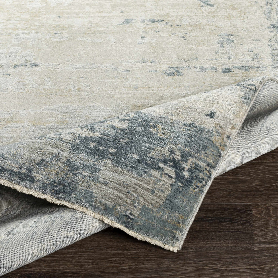 Contemporary Blue Rug Contemporary Style Abstract Blue Area Rug