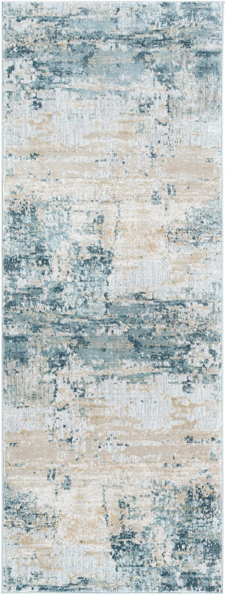 Contemporary Style Abstract Blue Area Rug - The Rug Decor
