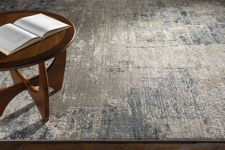 Contemporary Style Abstract Blue Area Rug - The Rug Decor