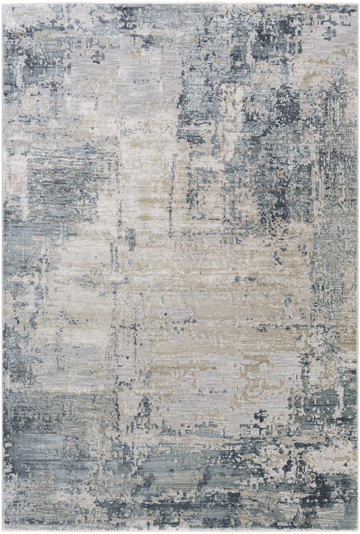Contemporary Blue Rug Contemporary Style Abstract Blue Area Rug