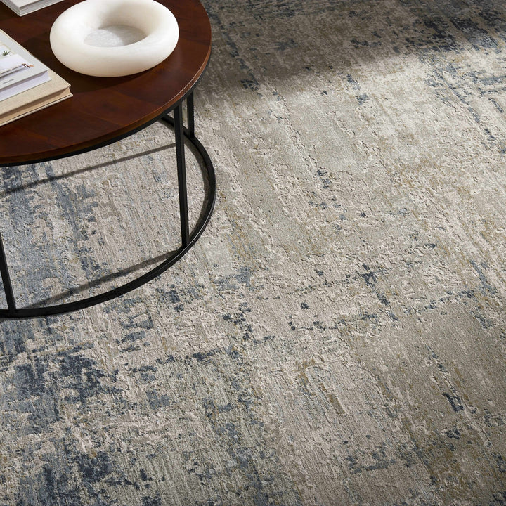 Contemporary Style Abstract Blue Area Rug - The Rug Decor