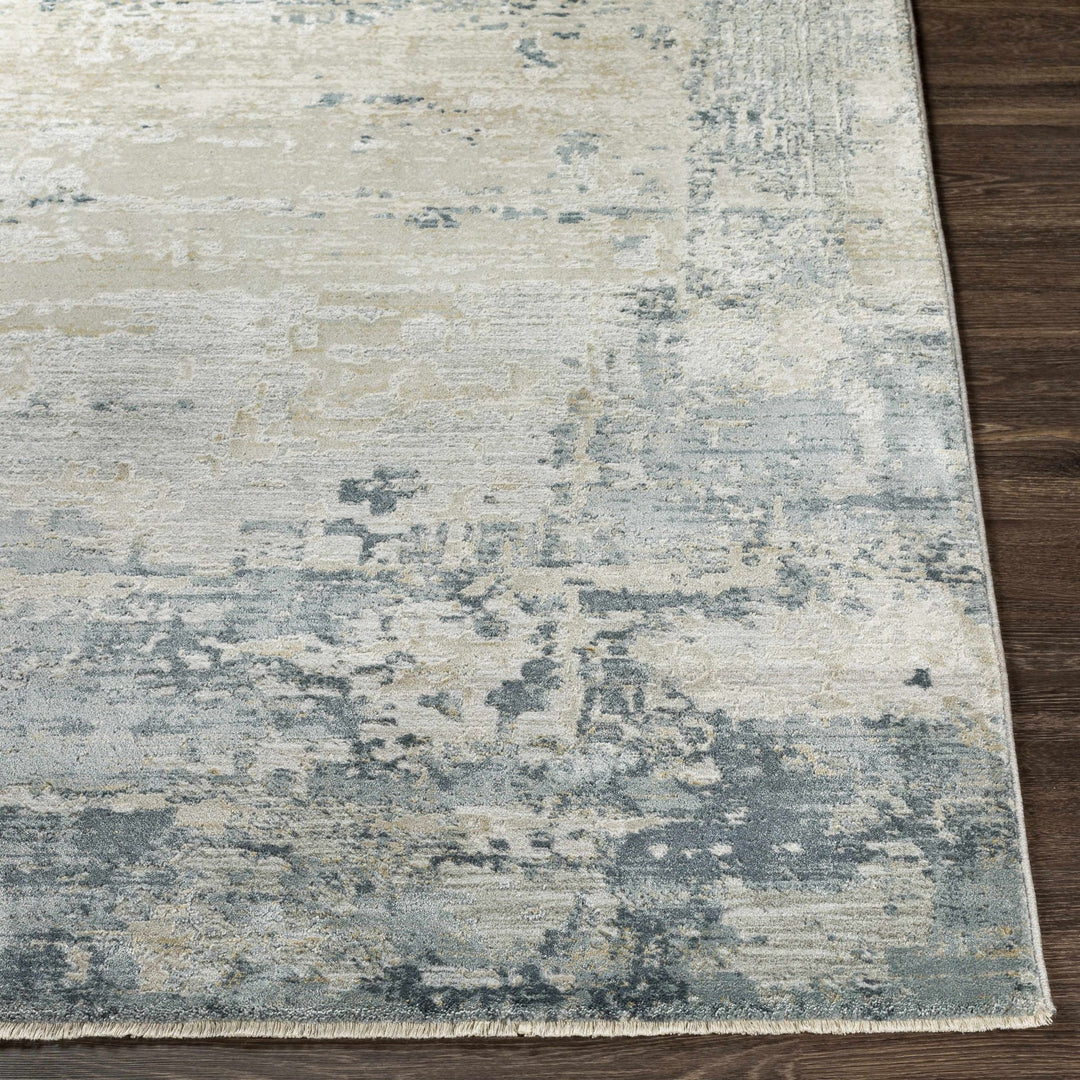 Contemporary Style Abstract Blue Area Rug - The Rug Decor