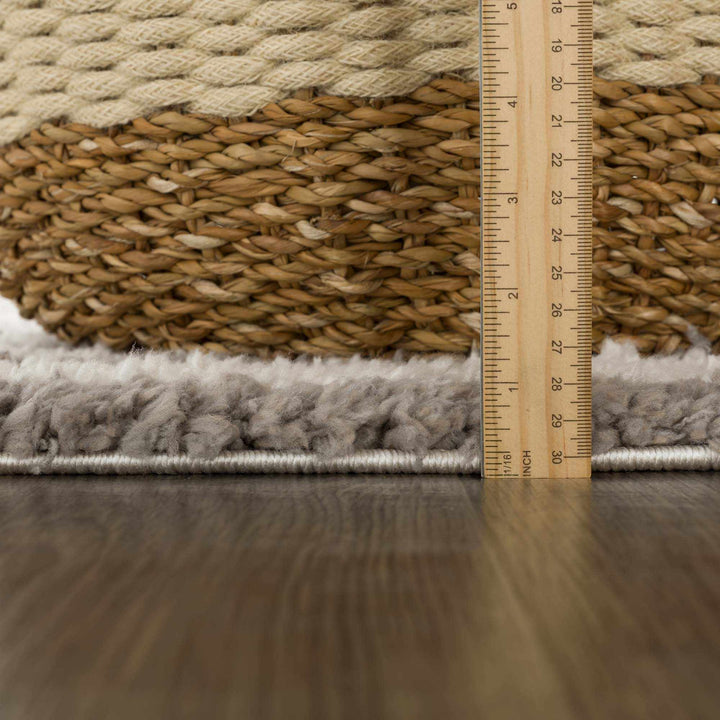 Contemporary Style Beige And Taupe Area Rug - The Rug Decor