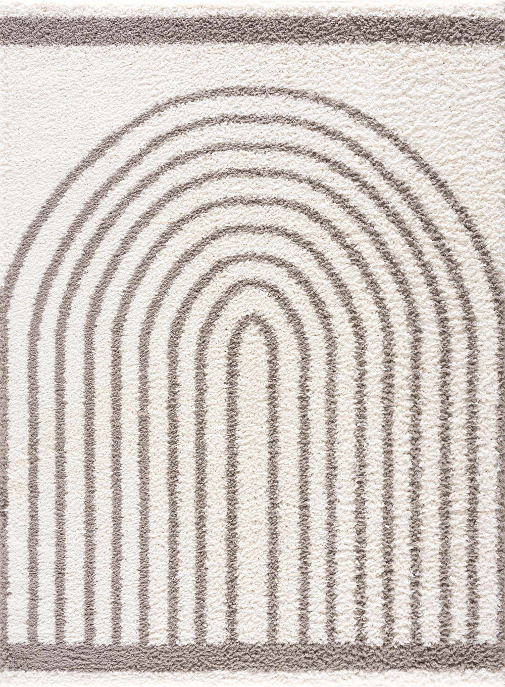 Contemporary Style Beige And Taupe Area Rug - The Rug Decor