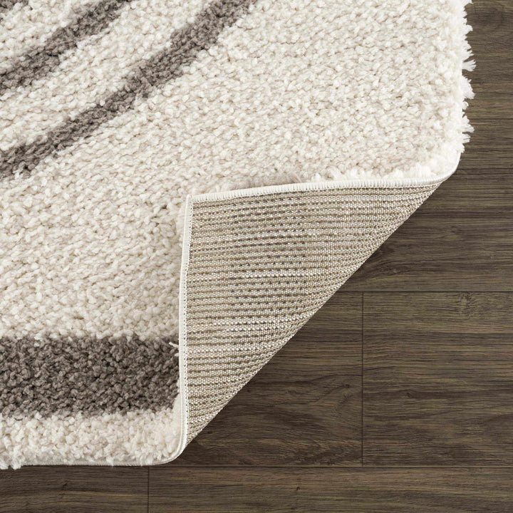 Contemporary Style Beige And Taupe Area Rug - The Rug Decor