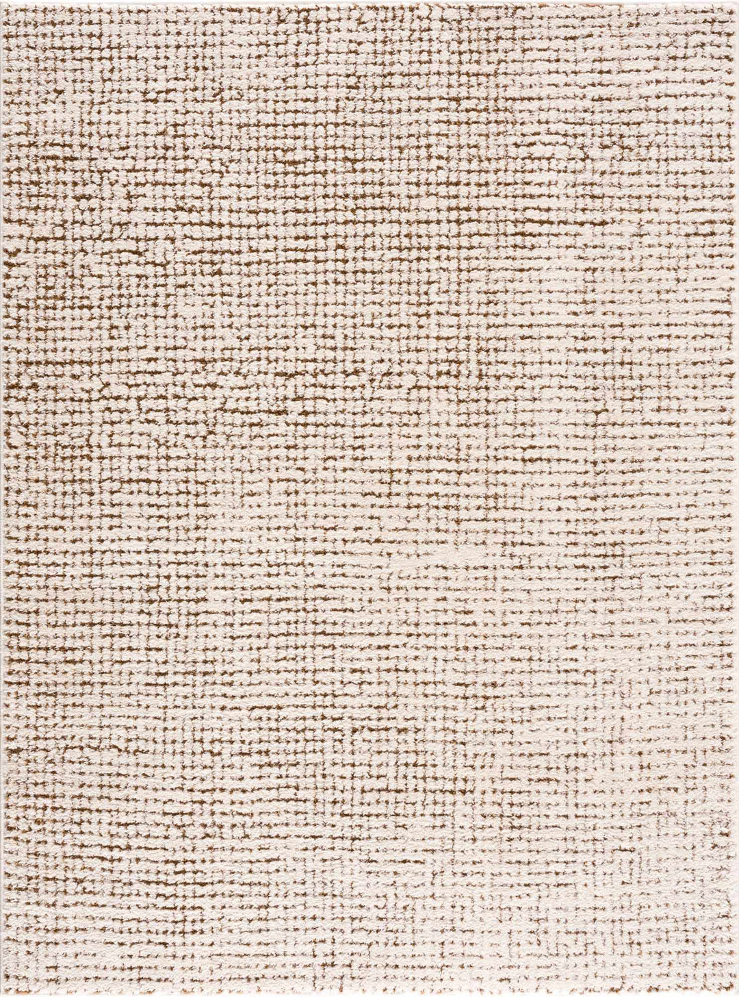 Contemporary Style Beige & Brown Area Rug - The Rug Decor