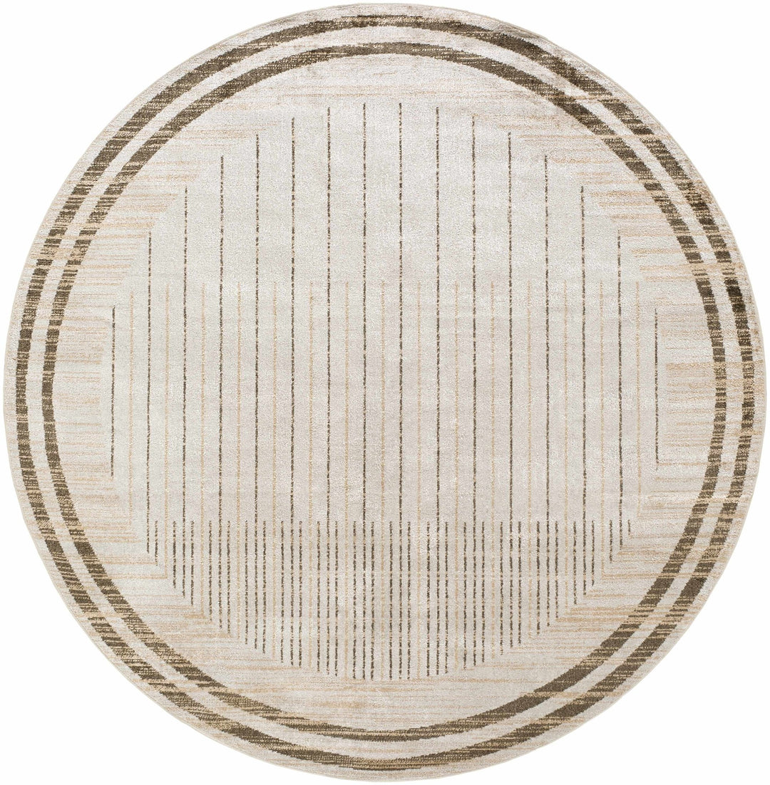 Contemporary Style Beige Washable Area Rug - The Rug Decor