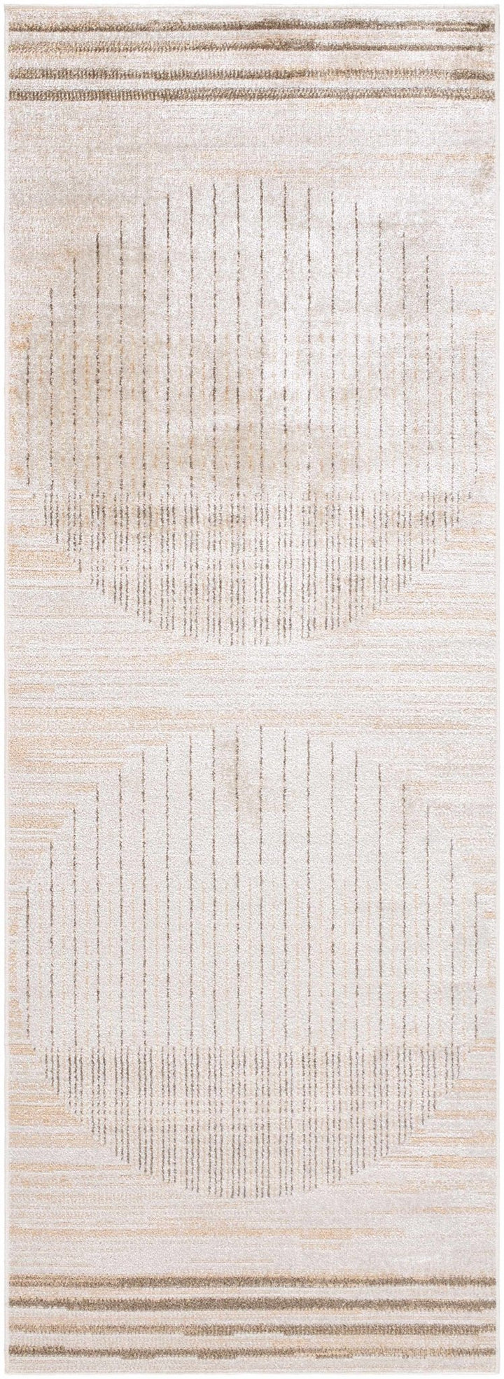 Contemporary Style Beige Washable Area Rug - The Rug Decor