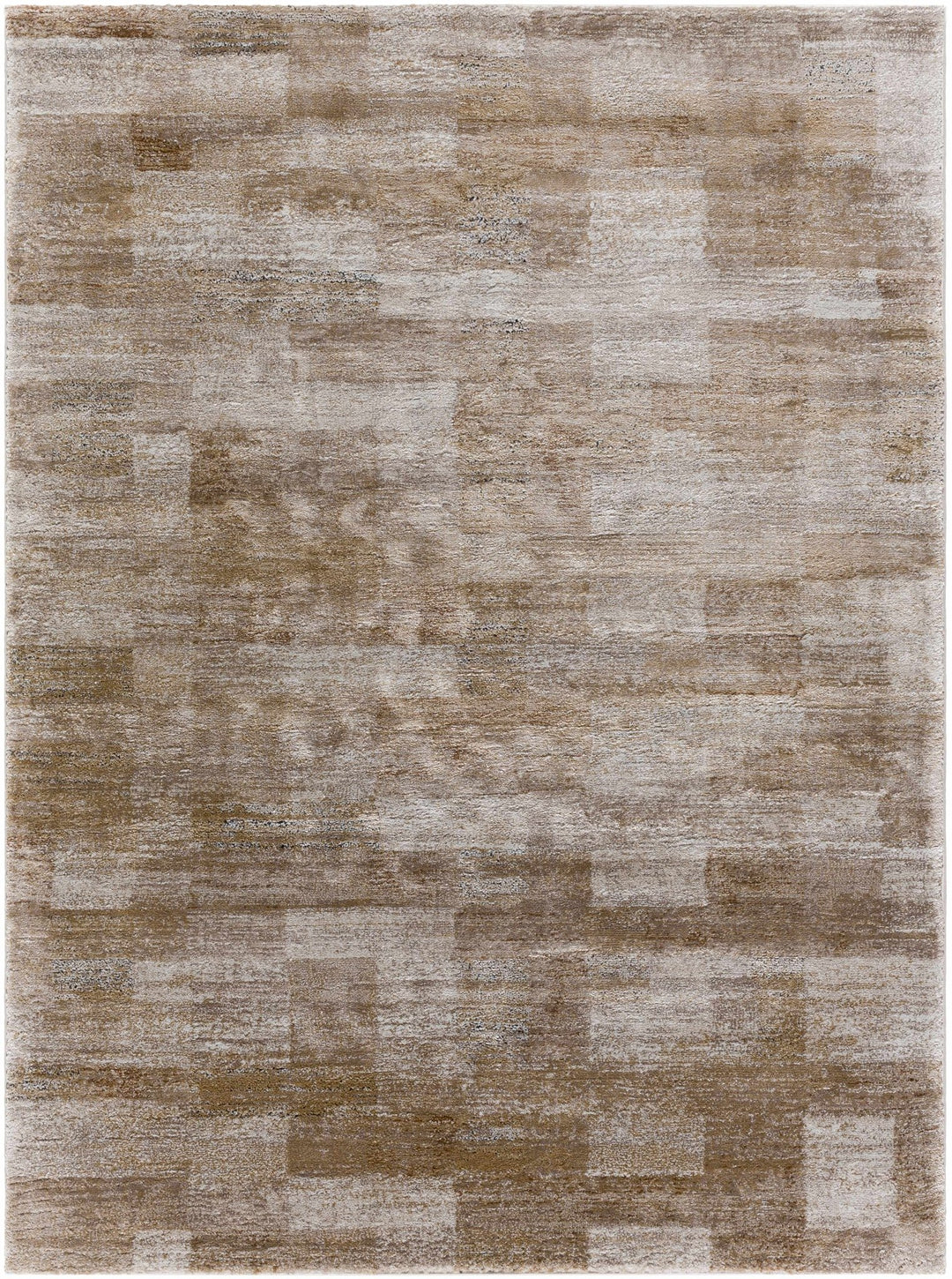 Contemporary Style Brown And Peach Machine Woven Area Rug - The Rug Decor