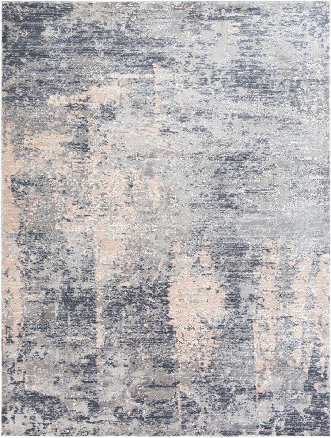 Contemporary Style Charcoal And Gray Machine Woven Rug - The Rug Decor