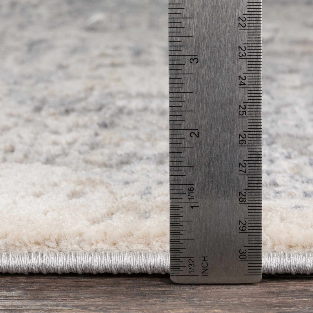 Contemporary Style Charcoal And Gray Machine Woven Rug - The Rug Decor