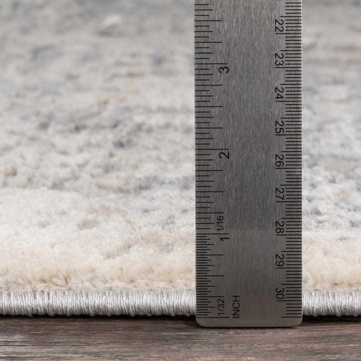 Contemporary Style Charcoal And Gray Machine Woven Rug - The Rug Decor