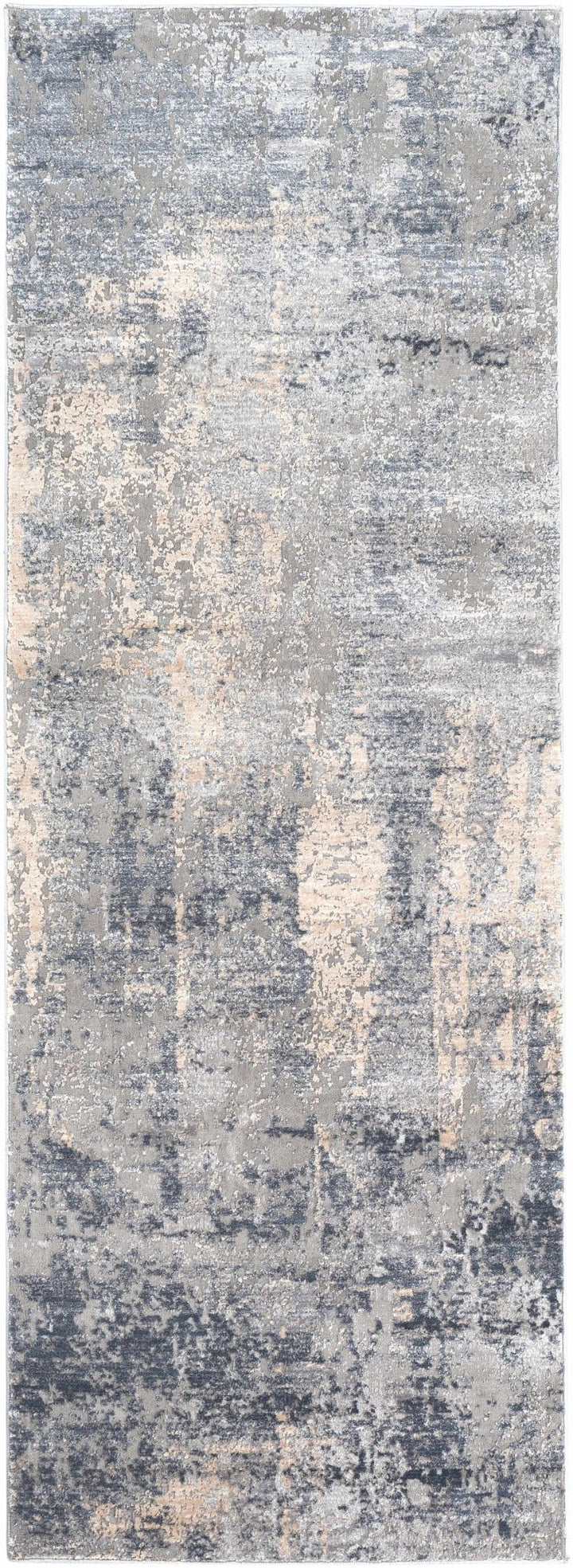 Contemporary Style Charcoal And Gray Machine Woven Rug - The Rug Decor