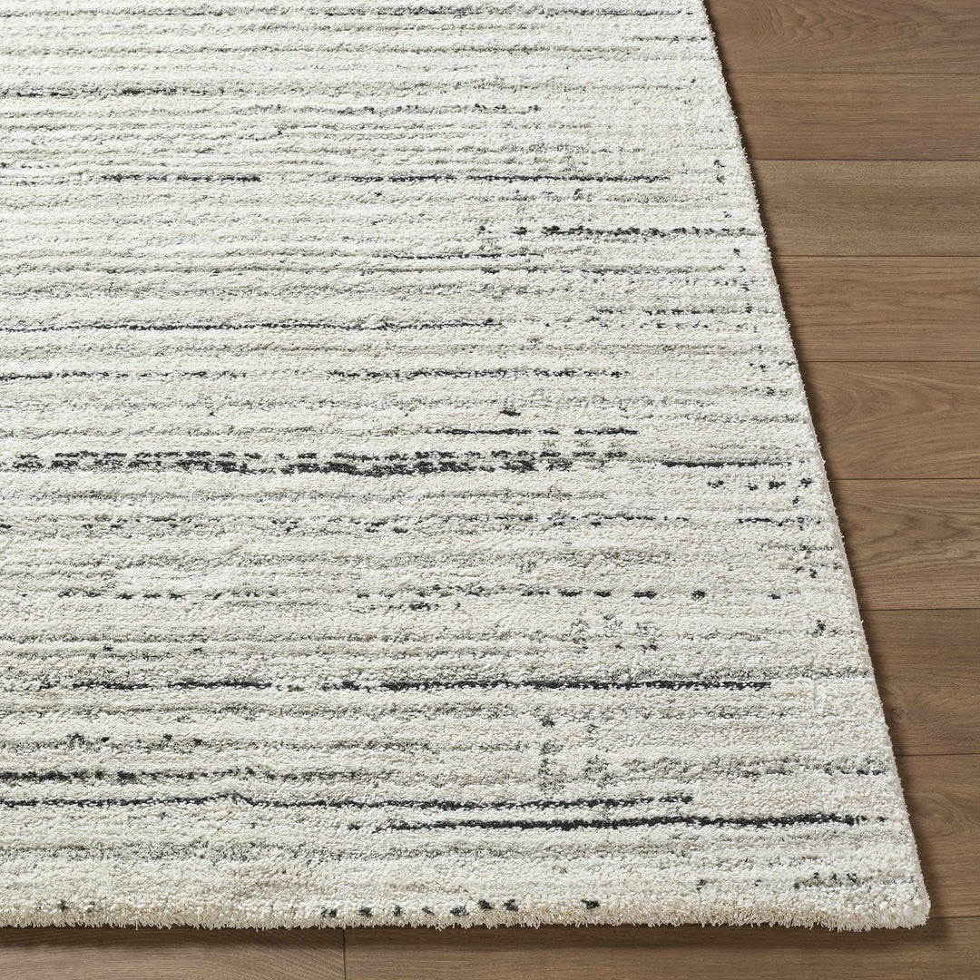 Contemporary Style Cream And White modern Rug - The Rug Decor