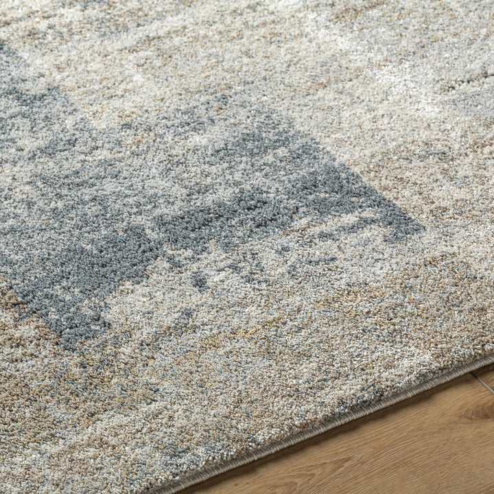 Contemporary Style Gray And Beige Woven Rug - The Rug Decor